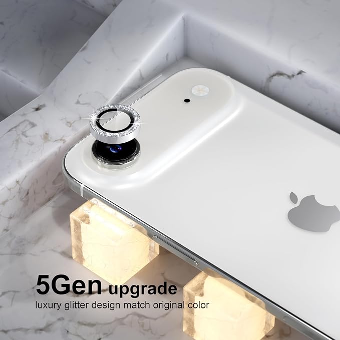 Choiche Compatible for iPhone 17 Air Camera Lens Protector Bling, 9H Tempered