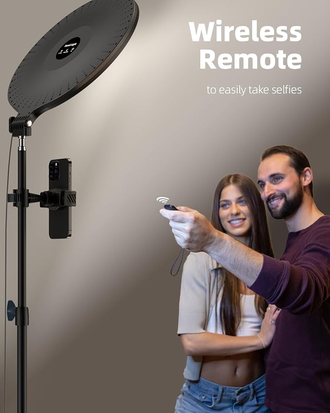 Weilisi 10.5" Ring Light with 69" Tripod Stand and Phone Holder Kit,