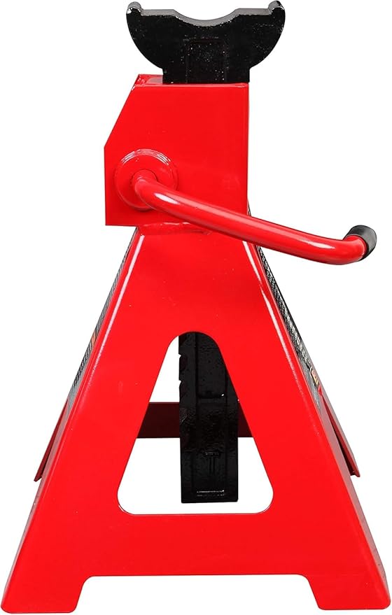 Big RED 12 Ton Jack Stands with Lock Adjustable Height to 28.15'',Heavy-Duty Car Jack Stands Fit for Cars, SUVs, and Most Automobiles, Red, 2 Pack
