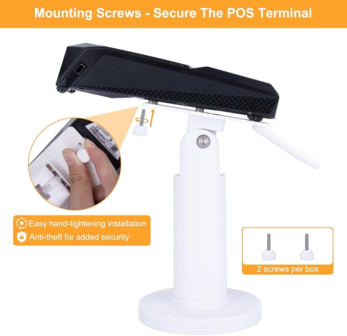 Credit Card Terminal Stand for Ingenico Lane/3000/3600/7000/8000, Metal Square
