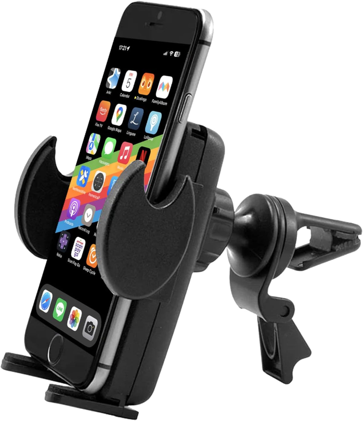 AutoExec Reach Desk Front Seat Car Desk and Portable Workstation Printer Stand and Phone Vent Clip, Grey
