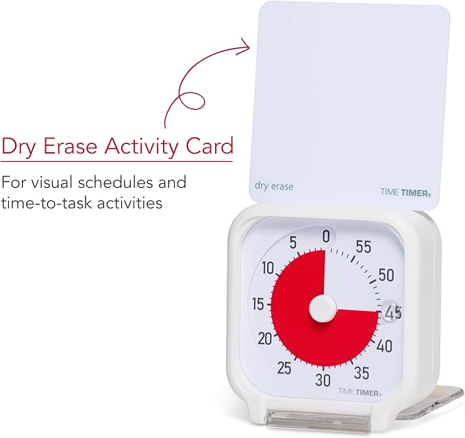 Time Timer 3 Inch Visual Timer – 60-Minute Quiet Portable Countdown Timer