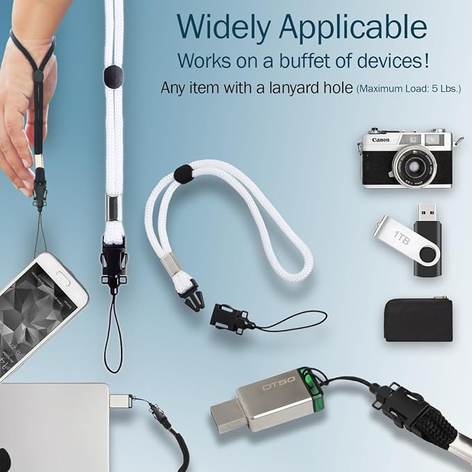 2 Pack Camera & Cell Phone Wrist Strap Adjustable