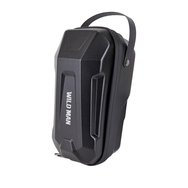 WILD MAN Hard Shell Handlebar Scooter Bag Quick Release Design Bike Bag Anti-Theft Design Scooter Storage With Carry Handle for Kick Scooters Folding Bike-GD99X(Black,4.5L)