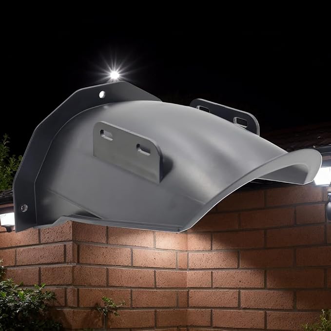 DGQ Outdoor CCTV Camera Top Cover, Weatherproof Glare Protection Cover Sunshade