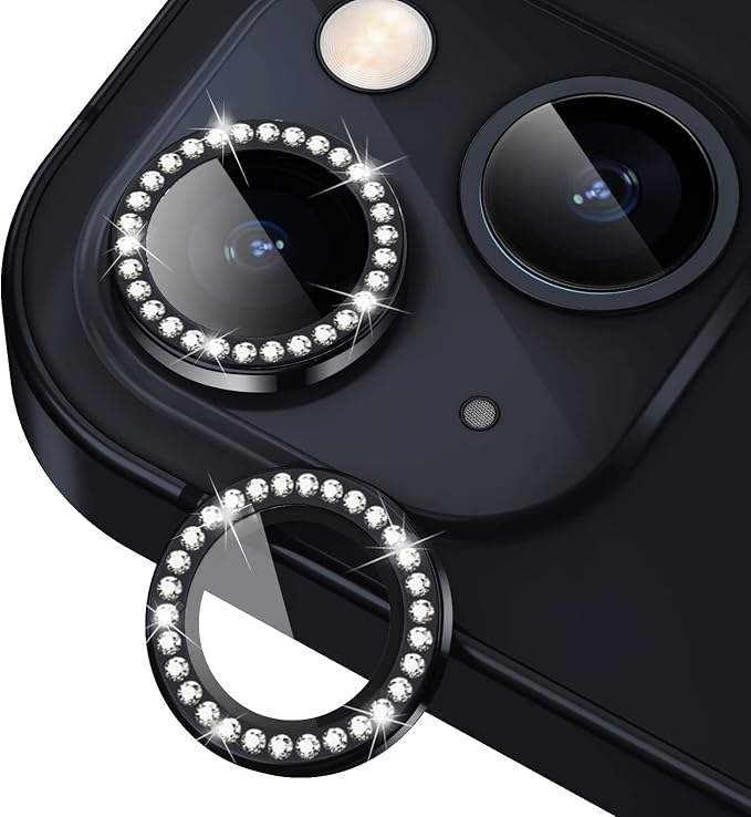 for iPhone 14 / iPhone 14 Plus Camera Lens Protector Bling, 9H Hardness