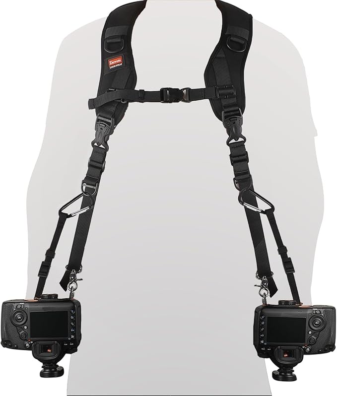 Camera Strap Double Shoulder Camera Strap Harness Quick Release Adjustable Dual