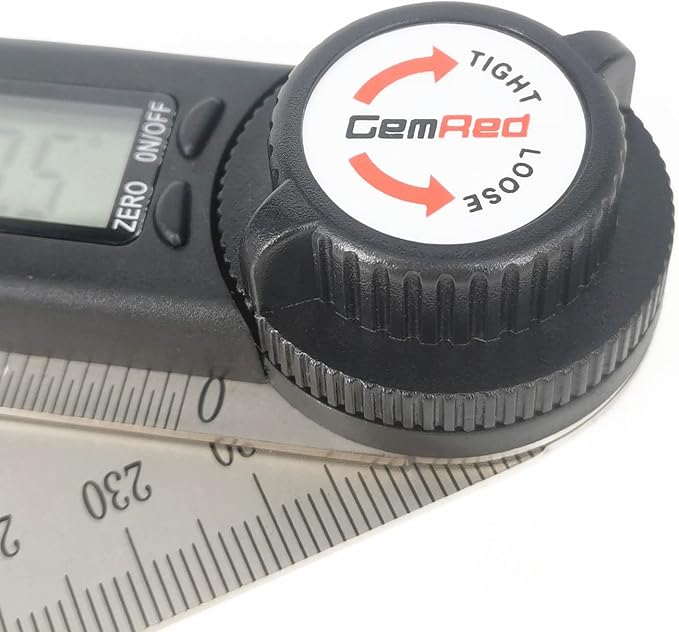 GemRed 82305 Digital Angle Finder Protractor Stainless Steel