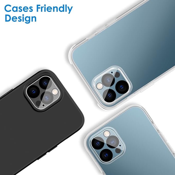 JETech Camera Lens Protector for iPhone 12 Pro 6.1-Inch, 9H Tempered Glass