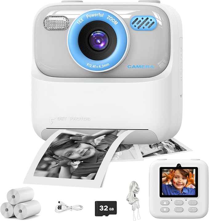 masterbee Kid Camera Instant Print Photo, Birthday Gifts