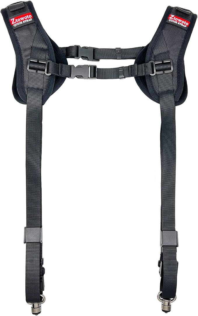 ztowoto Camera Shoulder Double Strap Harness Quick Release Adjustable Dual