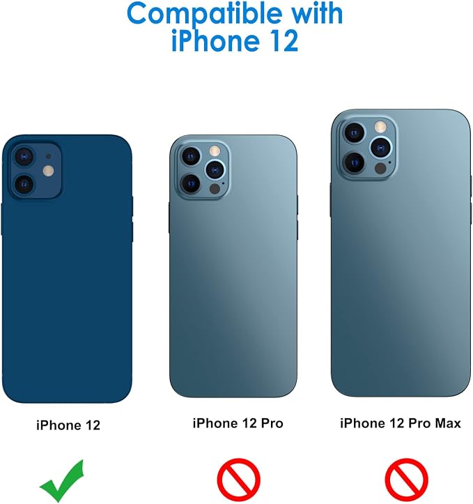 JETech Camera Lens Protector for iPhone 12 6.1-Inch, 9H Tempered Glass