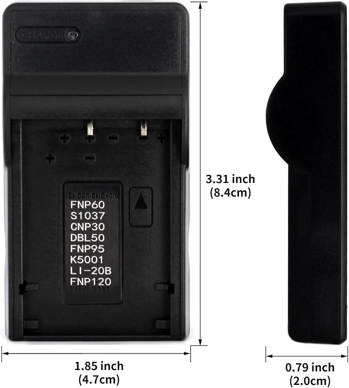 Norifon NP-120 USB Charger for Fujifilm FinePix 603, FinePix F10, FinePix F10