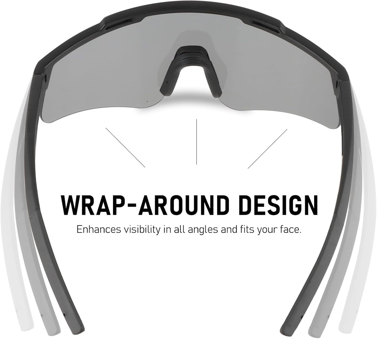 Skiennix Tactical Eyewear - Anti-Fog Sports Glasses with 3 Interchangeable Lenses & UV400 Protection