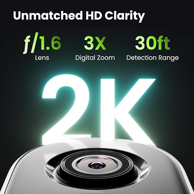 Kiwibit Solar Security Cameras Wireless Outdoor, 2K Magnetic Installation