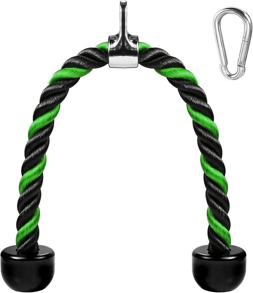 Deluxe Tricep Rope by [Brand Name] - Non-Slip Cable Attachment for Effective Gym Workouts | 27 & 36 Inch Length
