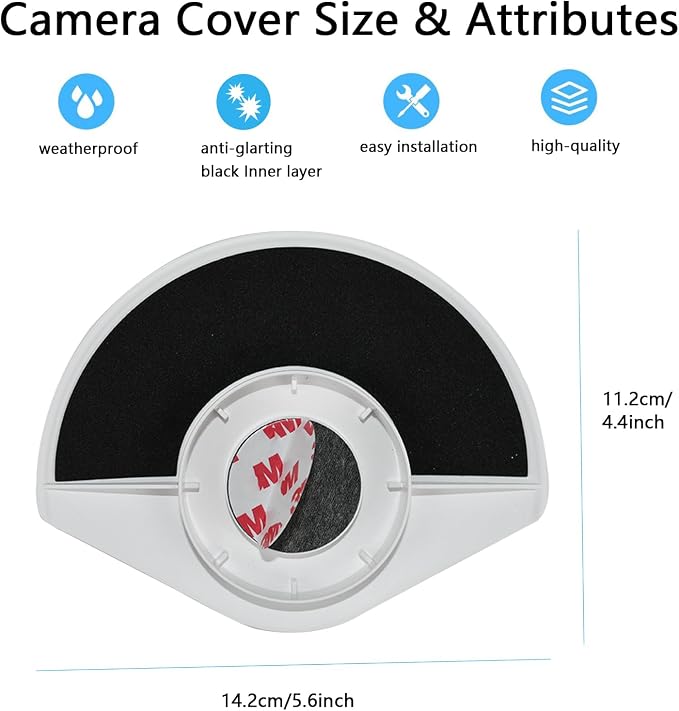 UV Rain Cover Compatible with Ring Outdoor Cam Plus, Weatherproof Camera