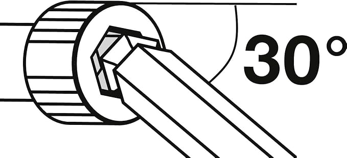 PB SWISS TOOLS Hex Key L-Wrench Set PB 2212.H-10 | 100% Swiss Made | 9-Piece Allen Wrench Set Sized 1.5-10 mm with Short 100° Key Part