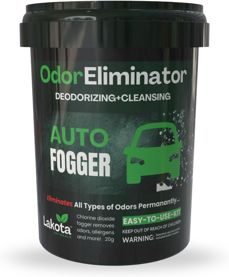 Chlorine Dioxide Fogger Deodorizing Kit, Car Bomb Odor Eliminator, Smoke Smell Remover For Car, Scent Bomb Air Freshener & Deodorizer. Easy to Use Kit Eliminates All Kinds of Odors!