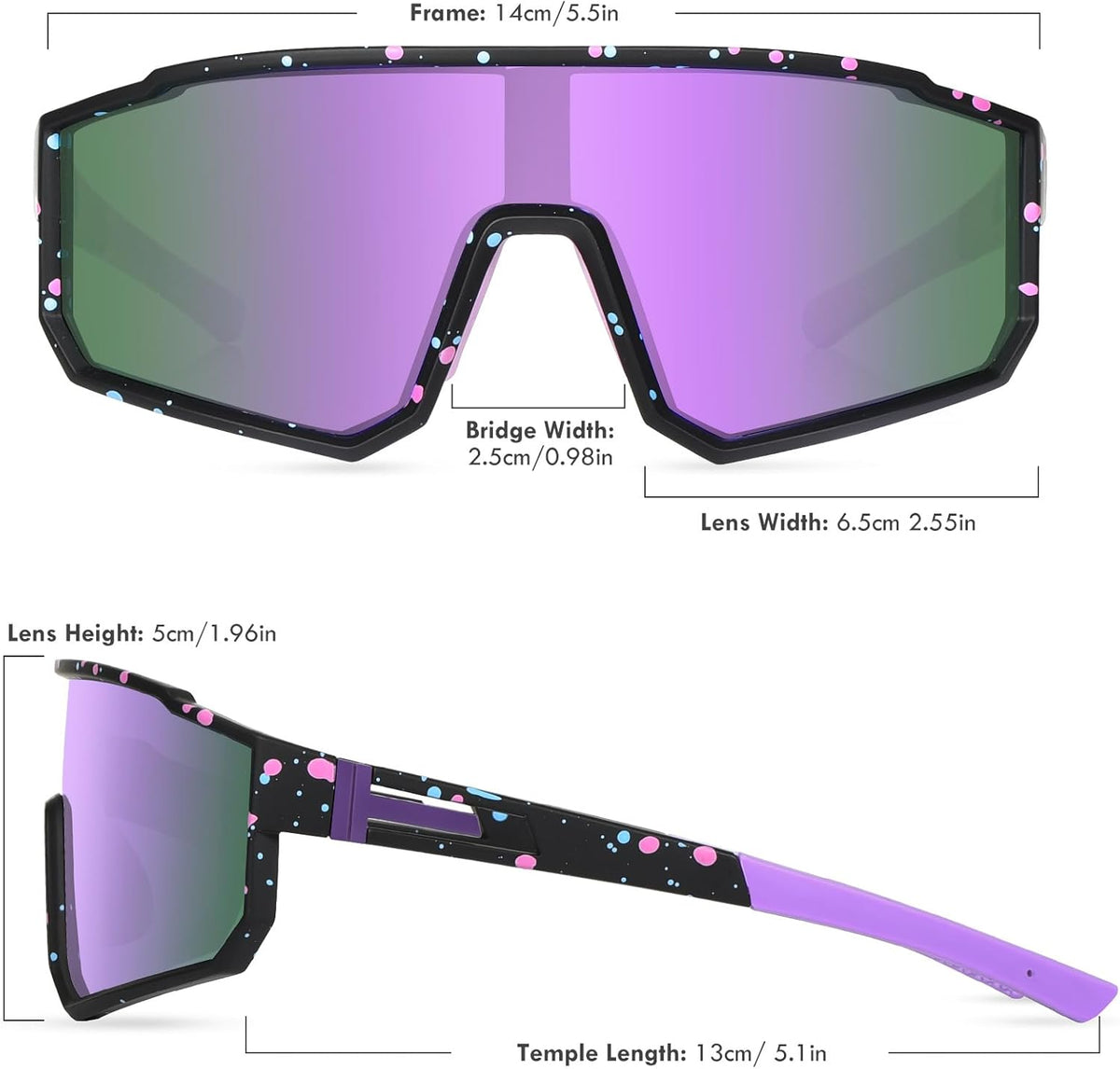Skiennix Youth Baseball Sunglasses - Polarized UV400 Protection for Kids | Perfect for Softball & Cycling