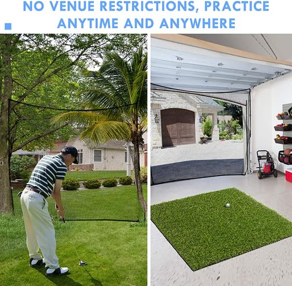 Golf Net,10Ft,15Ft,20Ft,25Ft, 30Ft, 40Ft Golf Practice Net,Sports Practice Barrier Net, Heavy Duty Ball Netting Golf Hitting Net, DIY Ball Net,Baseball Net Hockey Net and Chipping Net