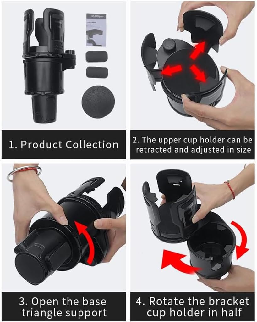 Car Cup Holder Expander for BMW i4 2021 2022 2023 2024 2025 2026