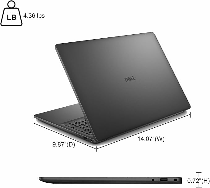 Dell 16 Laptop 16" WUXGA Touchscreen AMD 8-core Ryzen 7 250 64GB RAM 2TB SSD Backlit ExpressCharge Wi-Fi6 for Creator Designer Business Professional Work Win11