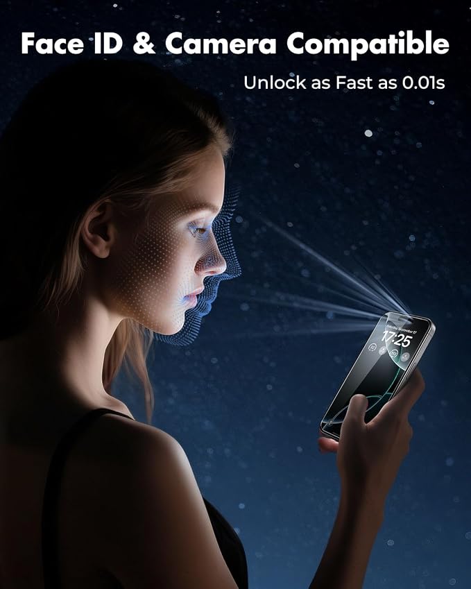 UNBREAKcable iPhone 16 Pro Max Screen Protector 3-Pack, Upgraded Dual-Tempered