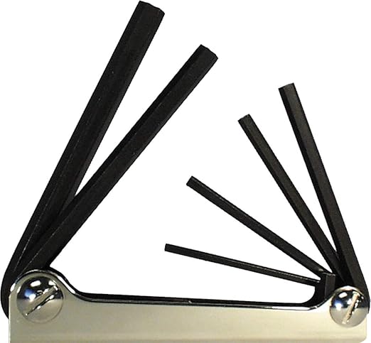 Eklind Hex Key Set, Pieces 6, M1, Black, 6-Piece Set (3mm to 10mm) (21151)