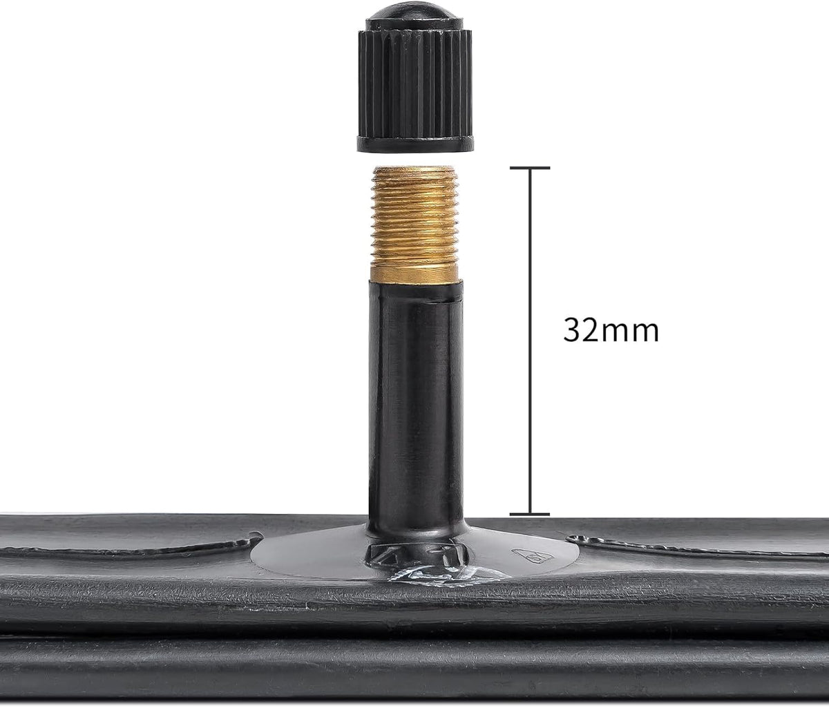 YUNSCM 24" Heavy Duty Fat Bike Tire Tubes - 2-Pack Butyl Rubber with AV32mm Schrader Valve