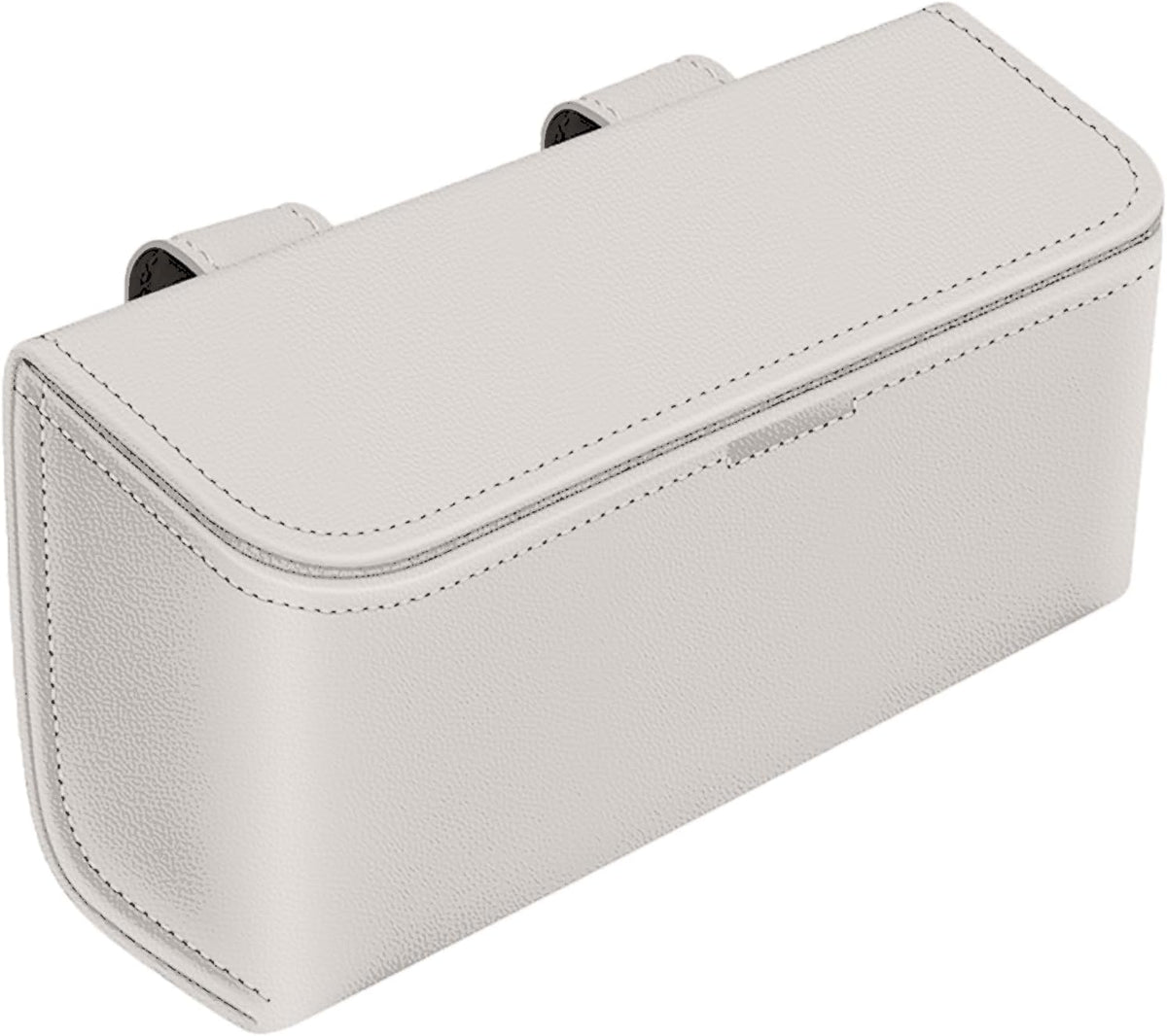 Universal Car Sunglasses Holder for Sun Visor, Premium Magnetic Leather Eyeglass Hanger Clip & Visor Organizer, Large Capacity Car Interior Accessories Fit for Women Men Black