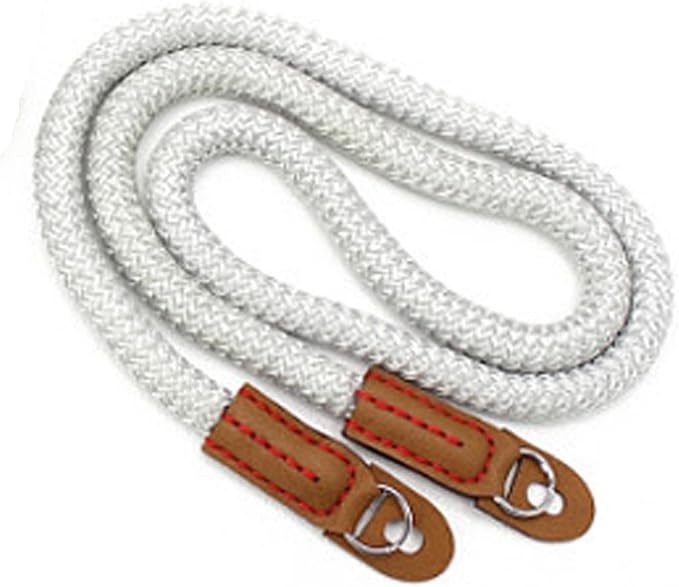 DOROM Vintage Handmade Cotton Leather Rope Camera Neck Strap
