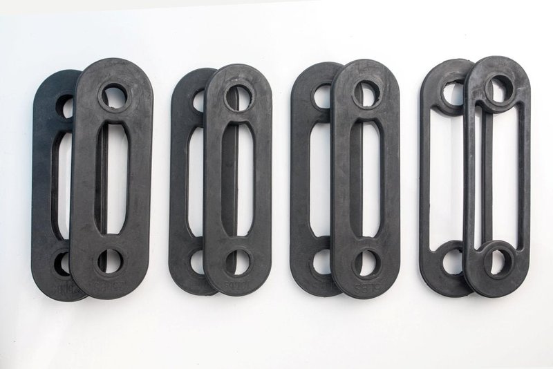 Resistance Bands Weight Straps 85lb Set, Four Pairs: (2) 2.5lb, (2) 5lb, (2) 10lb, (2) 25lb for Body by Jake