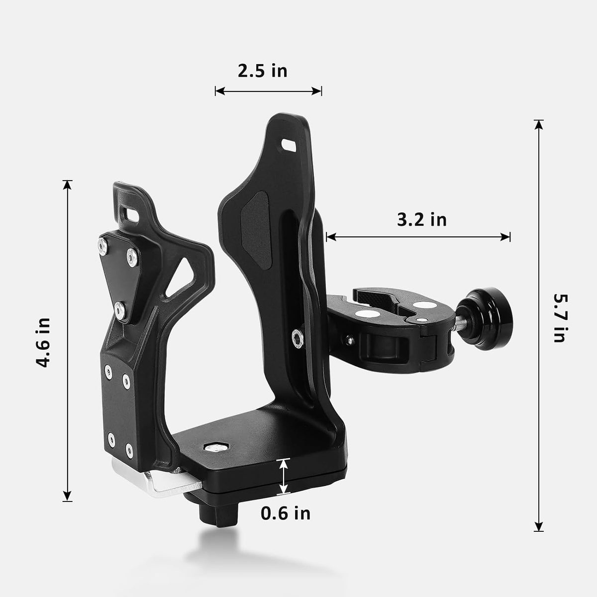 Upgraded Motorcycle ATV Cup Holder Anti Theft Bike Water Bottle Holder