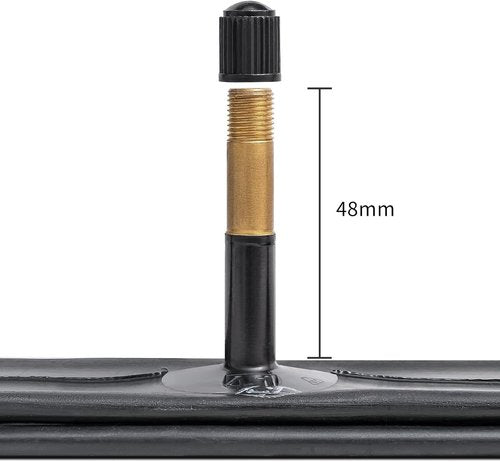 Heavy Duty Bike Tire Tubes by [Brand Name] - 27.5" AV48MM Schrader Valve | Compatible with MTB & Gravel Bikes