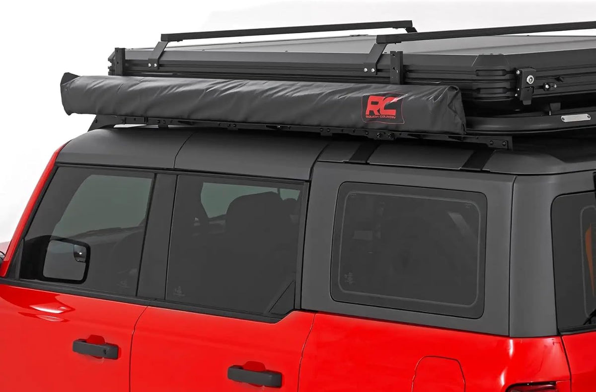 Rough Country Retractable Roof Rack Awning 6'6" x 9'8" Universal Fit - (Fits Trucks & SUVs)