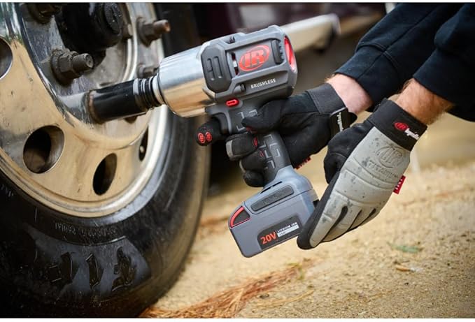 Ingersoll Rand W8191-K2 1" 20V Cordless Impact Wrench 2 Battery Kit, 2000 ft-lb Torque, Friction Ring Thru-hole, Pistol