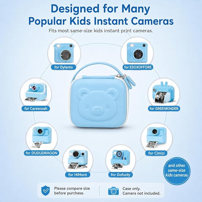 PAIYULE Kids Instant Print Camera Case