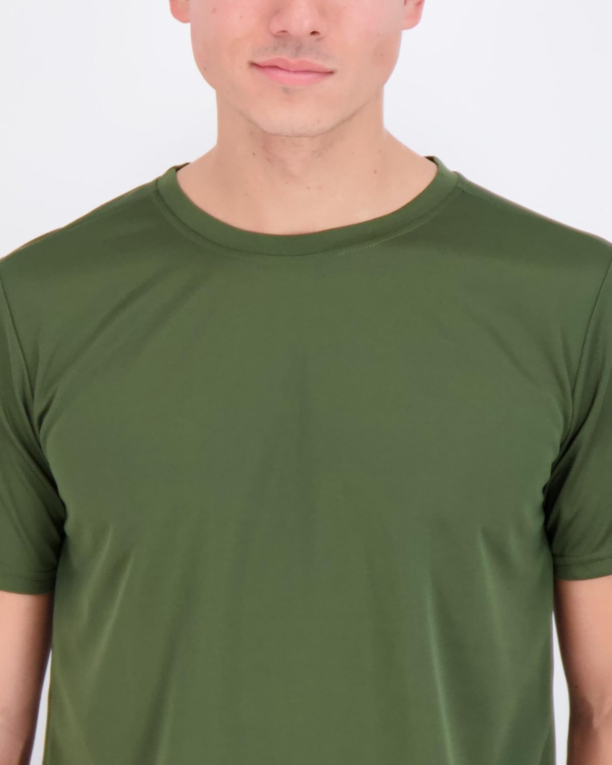 Real Essentials Men’s Mesh Short Sleeve Crew Neck T-Shirt - 5 Pack Workout Athletic Tee (Big & Tall)