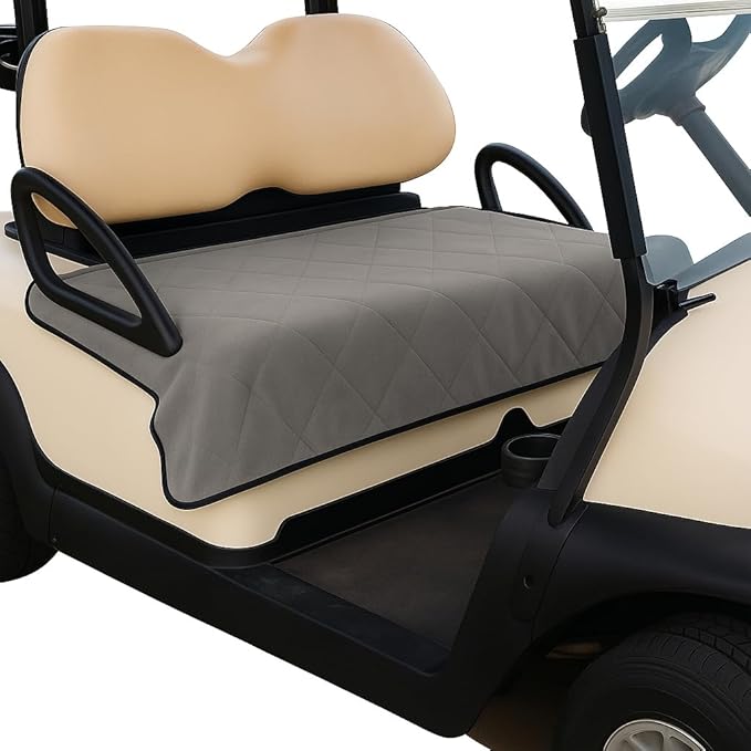 Golf Cart Seat Covers, Universal Golf Cart Seat Towel Blanket Nonskid Bottom Fits for EZGO, Yamaha, Club Car and More 2 Person Seats Golf Carts