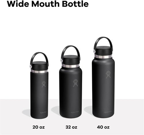 Hydro Flask Travel Water Bottle - Insulated Stainless Steel - 32 Oz Popstar Pink with Wide Straw Lid