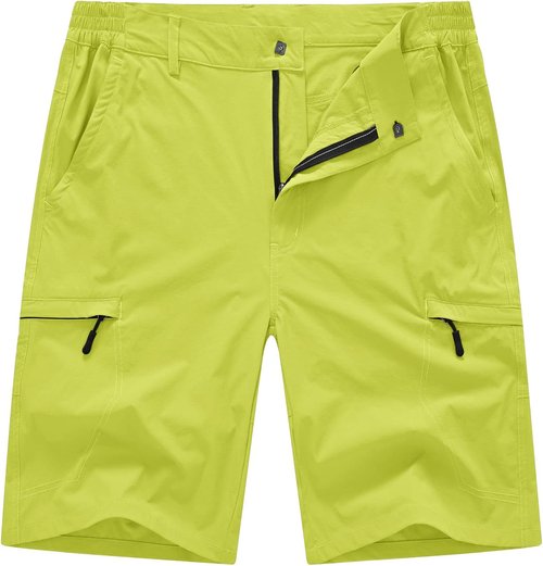BASUDAM Men's Cargo Hiking Shorts - Lightweight Quick-Dry Design with 6 Pockets for Travel & Camping