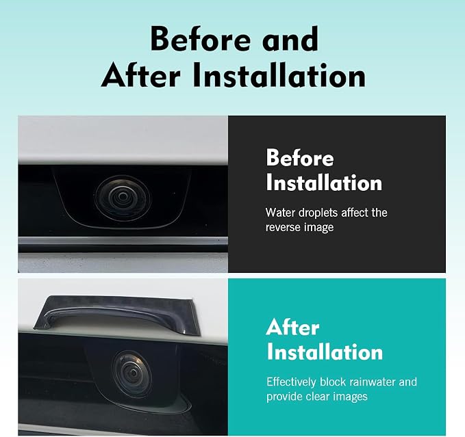 Car Rear View Camera Cover, Anti-rain Backup Camera Cover, 360 Degree Cars Rain