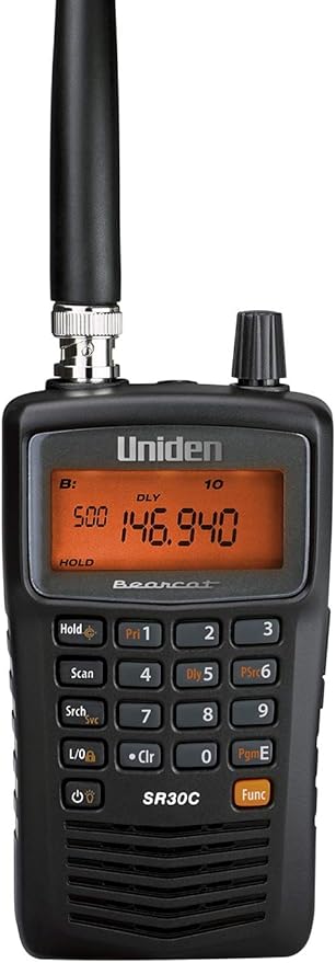 Uniden Bearcat SR30C, 500-Channel Compact Handheld Scanner, Close Call RF