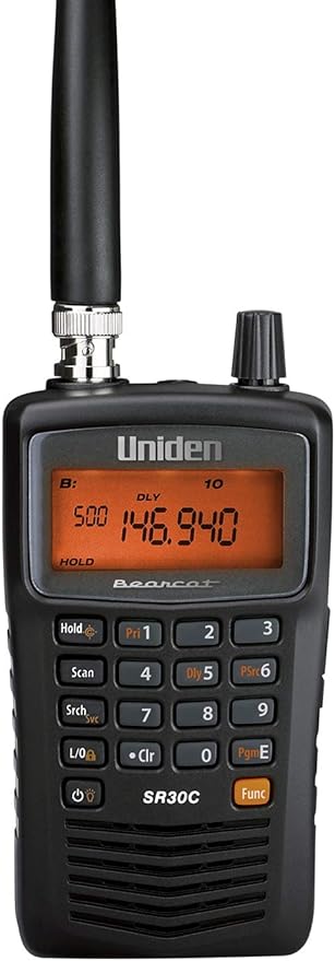 Uniden Bearcat SR30C, 500-Channel Compact Handheld Scanner, Close Call RF