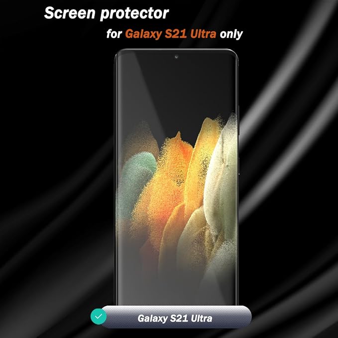 2+2 Pack Tempered Glass for Samsung Galaxy S21 Ultra Outer Screen Protector
