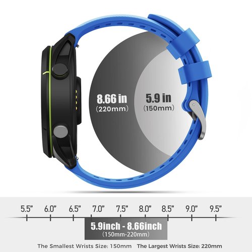 Compatible with Garmin Vivoactive 4S Bands, Quick Release Silicone Band 18mm Replacement for Garmin Venu 2S/Garmin Venu 3S/Active S/Vivomove 3S/Forerunner 265S/255S for Women Men