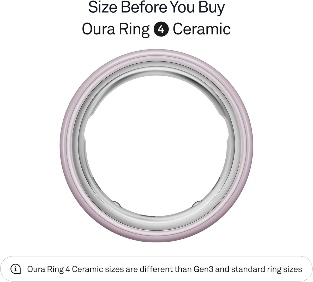 Oura Ring 4 - Ceramic Petal - Size 7 - Advanced Sleep & Activity Tracker | AI Health Advisor, 8-Day Battery Life