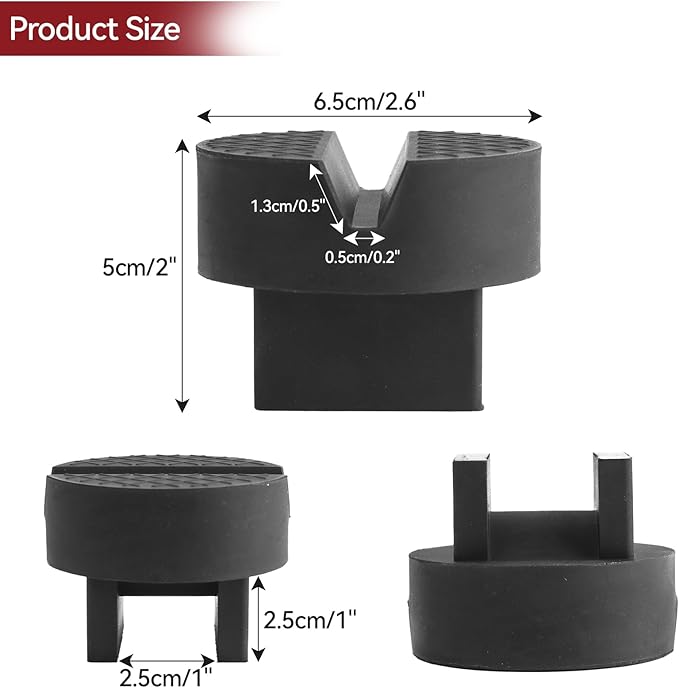 Unique Design Universal Car Jack Stand Support Pad Floor Lifting Slotted Frame Rail Protector Guard Pinch Weld Protector Rubber