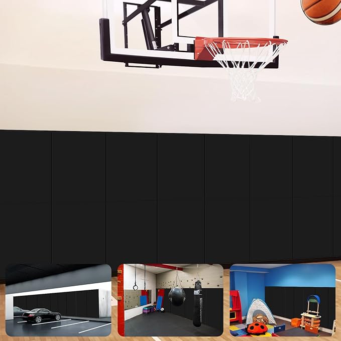 Gym Padding Wall Pads for Gym Wall Mats Basketball Wall Padding 2" Thick Foam Gym Wall Pad for Kids Wall Pad Protection, Waterproof Durable Wall Pads for Safety Colorful Wall Pad